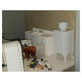 Lot of (3 Shelves) Dollhouse Miniatures