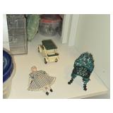 Lot of (2 Shelves) Dollhouse Miniatures