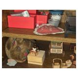 Lot of (2 Shelves) Dollhouse Miniatures