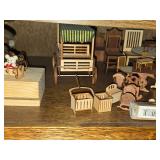 Lot of (2 Shelves) Dollhouse Miniatures