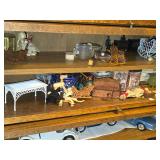 Lot of (2 Shelves) Dollhouse Miniatures