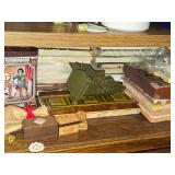 Lot of (2 Shelves) Dollhouse Miniatures