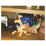 Lot of (2 Shelves) Dollhouse Miniatures