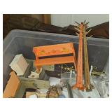 Lot of (1 Tote) Dollhouse Miniatures