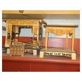 Lot of (4 Shelves) Dollhouse Miniatures