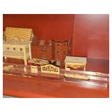 Lot of (4 Shelves) Dollhouse Miniatures