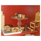 Lot of (3 Shelves) Dollhouse Miniatures