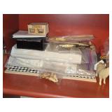 Lot of (3 Shelves) Dollhouse Miniatures