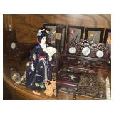 Display Box with Asian Themed Dollhouse Miniatures