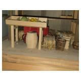 Lot of (3) Dollhouse Miniatures - Pickle Stand (x1) and Garden Arbors (x2)