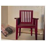 Miniature Display Shelf + Miniature Dollhouse Chair