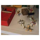 Dollhouse Miniatures - Dressers, Hutch, Radiators