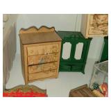 Dollhouse Miniatures - Dressers, Hutch, Radiators