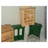 Dollhouse Miniatures - Dressers, Hutch, Radiators
