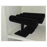 Lot of (4) Black Velvet Bar Displays