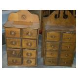 Lot of (2) Spice Cabinets 8-drawer