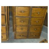 Lot of (2) Spice Cabinets 8-drawer