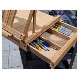 Artist Table Top Easel with Side Drawer