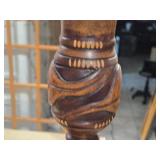 Handcarved Wooden Vase