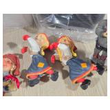 (2) Candy Design (Norway) Figures, (2) Candy Design (Norway) Hanging Figures, (1) Nord Souvenir Troll Magnet