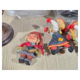 (2) Candy Design (Norway) Figures, (2) Candy Design (Norway) Hanging Figures, (1) Nord Souvenir Troll Magnet