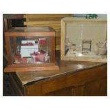 Lot of (2) Miniature Displays - Bathroom, Kitchen