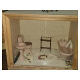 Lot of (2) Miniature Displays - Bathroom, Kitchen