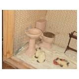Lot of (2) Miniature Displays - Bathroom, Kitchen