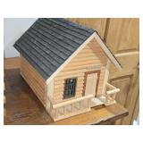 Lot of (2) Log Cabin Dollhouse Miniatures