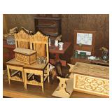Lot of (3 Shelves) Dollhouse Miniatures