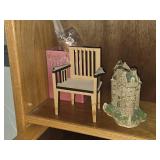 Lot of (3 Shelves) Dollhouse Miniatures