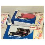 (11) Diecast Collectible Scale Model Cars + (2) Scale Model Train Cars