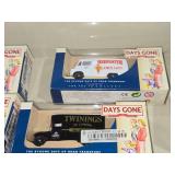 (11) Diecast Collectible Scale Model Cars + (2) Scale Model Train Cars