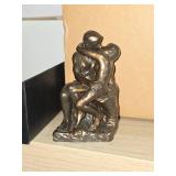 Miniature Bronze Finish Resin Replica - The Kiss by Auguste Rodin 4"