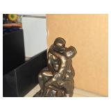 Miniature Bronze Finish Resin Replica - The Kiss by Auguste Rodin 4"