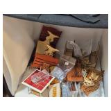 Lot of (1 Section) Dollhouse Miniatures and Display Cabinets