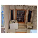 Lot of (1 Section) Dollhouse Miniatures and Display Cabinets