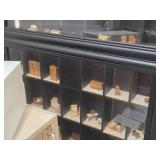 Lot of (1 Section) Dollhouse Miniatures and Display Cabinets