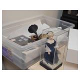 Lot of (1 Section) Dollhouse Miniatures and Display Cabinets
