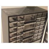 Lot of (2) Plastic Parts Organizer Cabinets