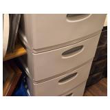 4-Drawer Plastic Storage Cabinet