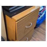 Wood File Cabinet 2-drawer