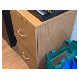 Wood File Cabinet 2-drawer