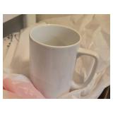Lot of (12) White Coffee Mugs