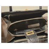 Vintage Mexican Purse | Black Tooled Leather
