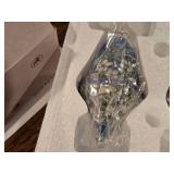 Lot of (6) Bradford Exchange Glass Ornaments with Stained Glass Design