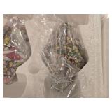 Lot of (6) Bradford Exchange Glass Ornaments with Stained Glass Design