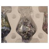 Lot of (6) Bradford Exchange Glass Ornaments with Stained Glass Design