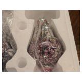 Lot of (6) Bradford Exchange Glass Ornaments with Stained Glass Design