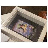 White Ikea Cube Storage + (5) White Shadow Boxes